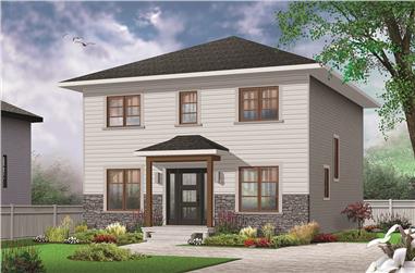 3-Bedroom, 1680 Sq Ft Transitional House Plan - 126-1847 - Front Exterior