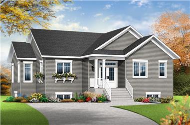4-Bedroom, 2133 Sq Ft Country House Plan - 126-1863 - Front Exterior