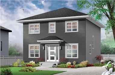3-Bedroom, 1680 Sq Ft Colonial House Plan - 126-1879 - Front Exterior