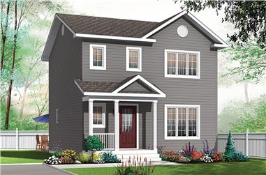 3-Bedroom, 1344 Sq Ft Traditional House Plan - 126-1881 - Front Exterior