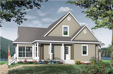 4-Bedroom, 2416 Sq Ft Country House Plan - 126-1889 - Front Exterior