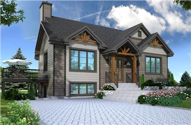 3-Bedroom, 2134 Sq Ft Country House Plan - 126-1895 - Front Exterior