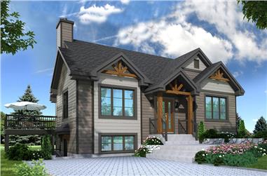 3-Bedroom, 2134 Sq Ft Country House Plan - 126-1900 - Front Exterior