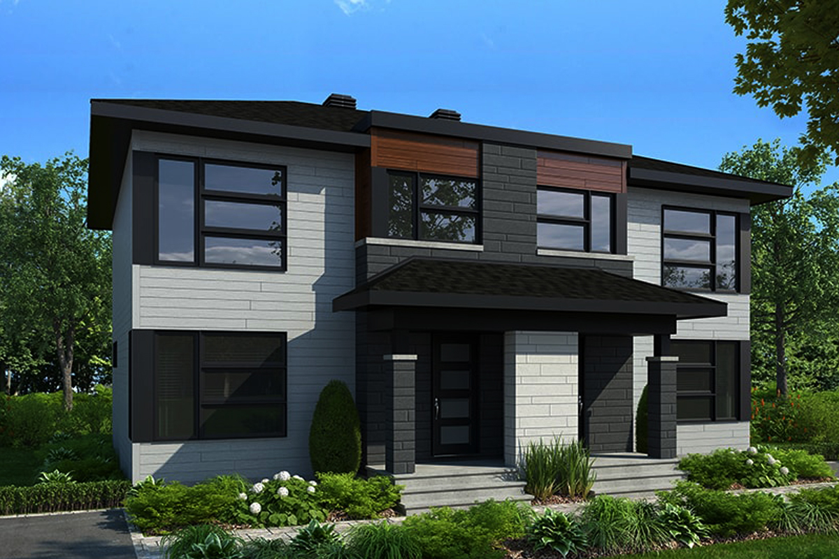 Contemporary House Plan #126-1910: 3 Bedrm, 1380 Sq Ft Per ...