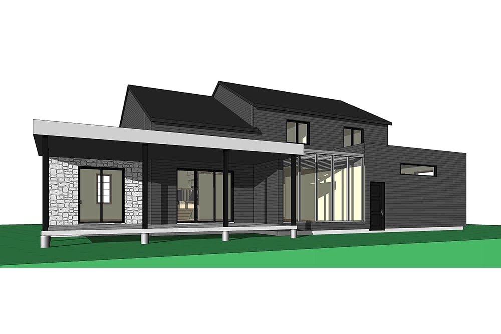 Front View of this 4-Bedroom, 3175 Sq Ft Plan - 126-1963