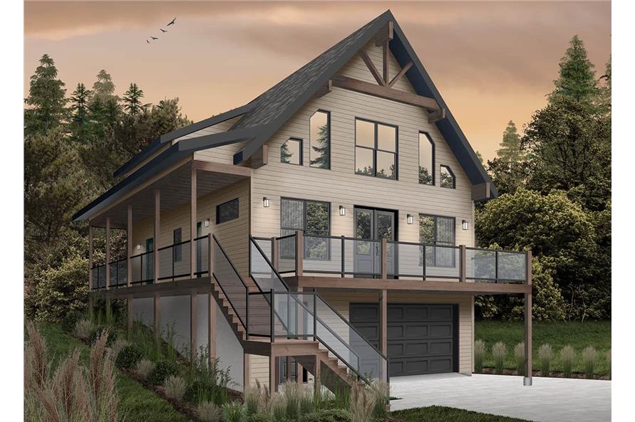 Front View of this 4-Bedroom,2055 Sq Ft Plan -2055