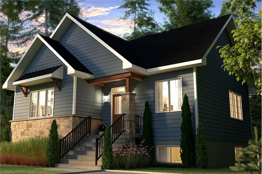 Front View of this 2-Bedroom,1050 Sq Ft Plan -1050
