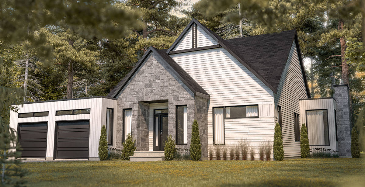 Front View of this 3-Bedroom, 1678 Sq Ft Plan - 126-1981