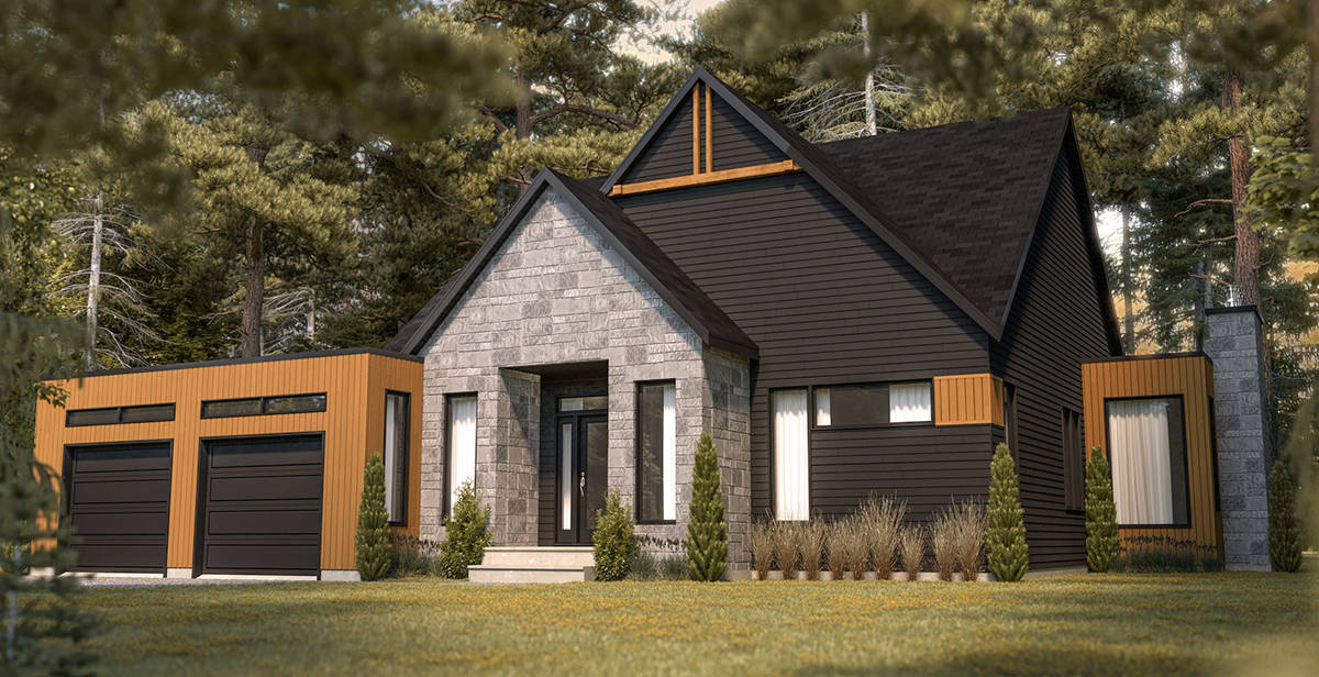 Front View of this 3-Bedroom, 1678 Sq Ft Plan - 126-1981