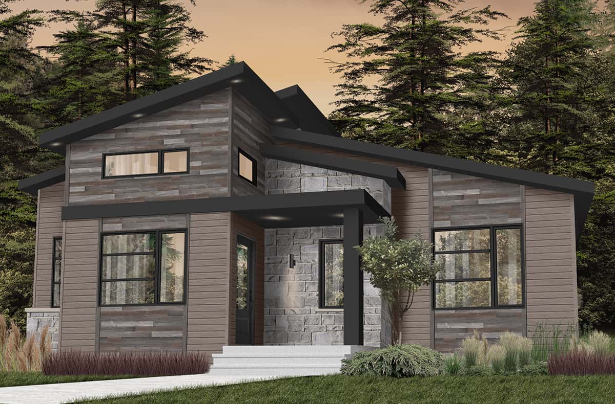 Front View of this 2-Bedroom, 1421 Sq Ft Plan - 126-1982