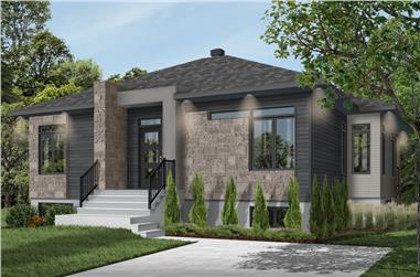 2-Bedroom, 1207 Sq Ft Contemporary Home - Plan #126-1985 - Main Exterior