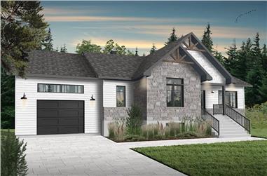 2-Bedroom, 1344 Sq Ft Ranch House - Plan #126-1986 - Front Exterior
