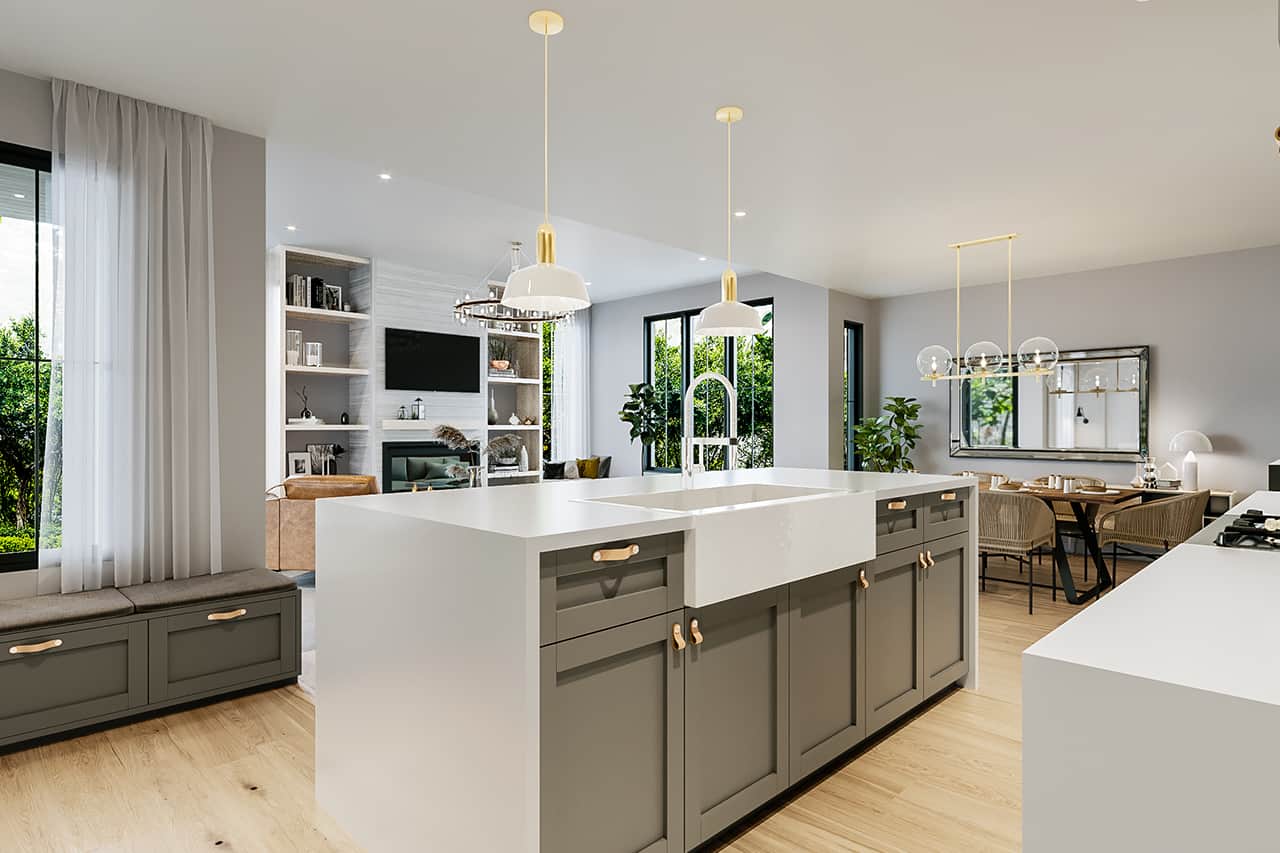 Kitchen of this 2-Bedroom, 1788 Sq Ft Plan - 126-1994