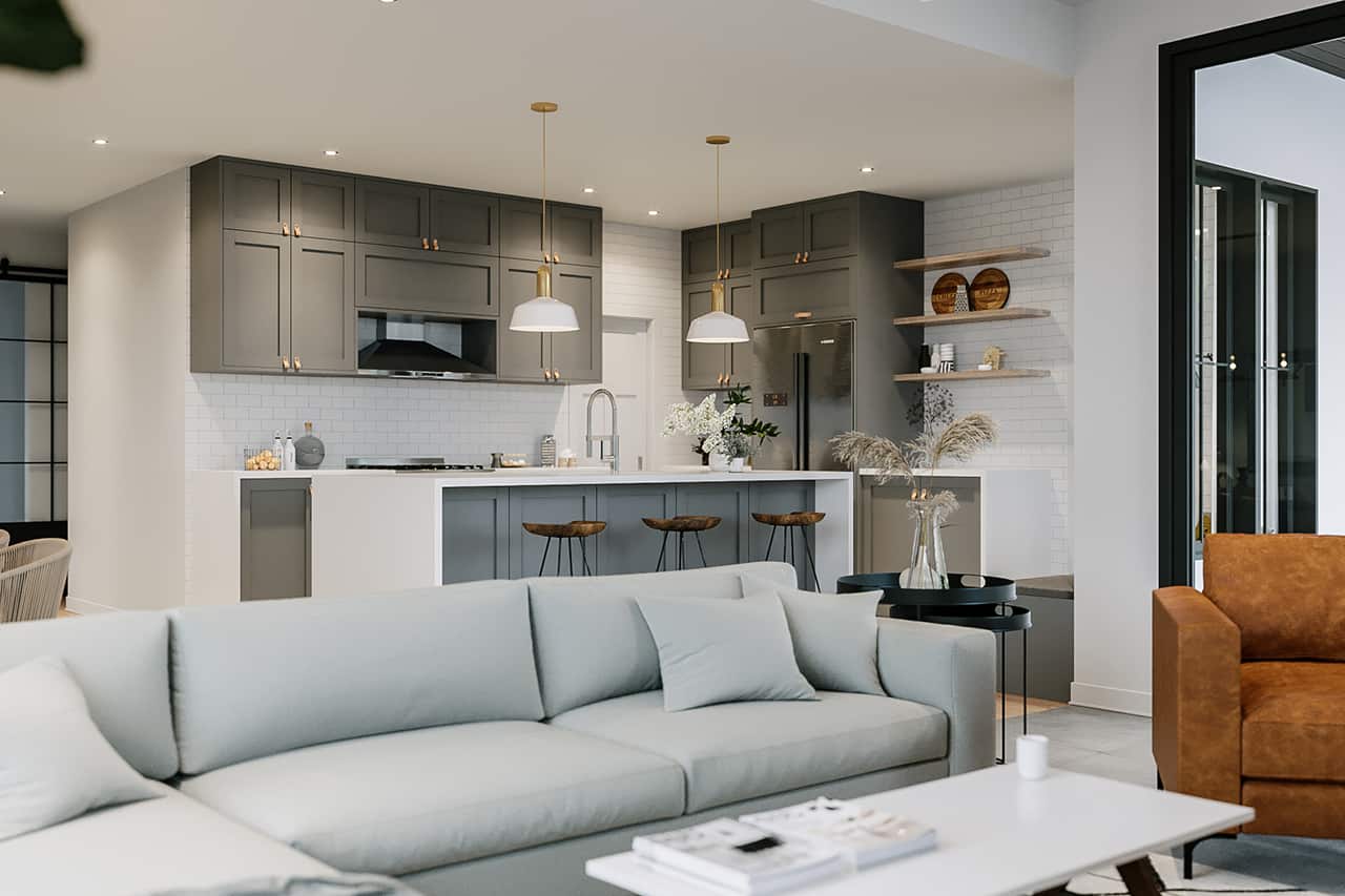 Living Room of this 2-Bedroom, 1788 Sq Ft Plan - 126-1994