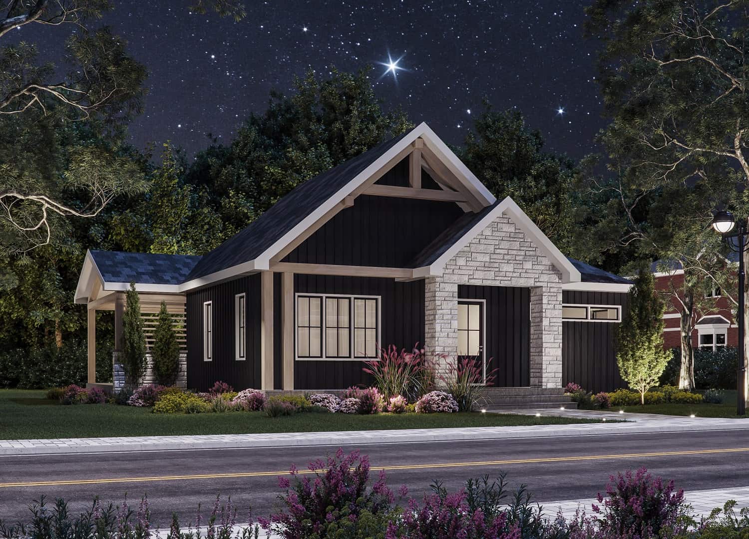 Side View of this 3-Bedroom, 2380 Sq Ft Plan - 126-2003