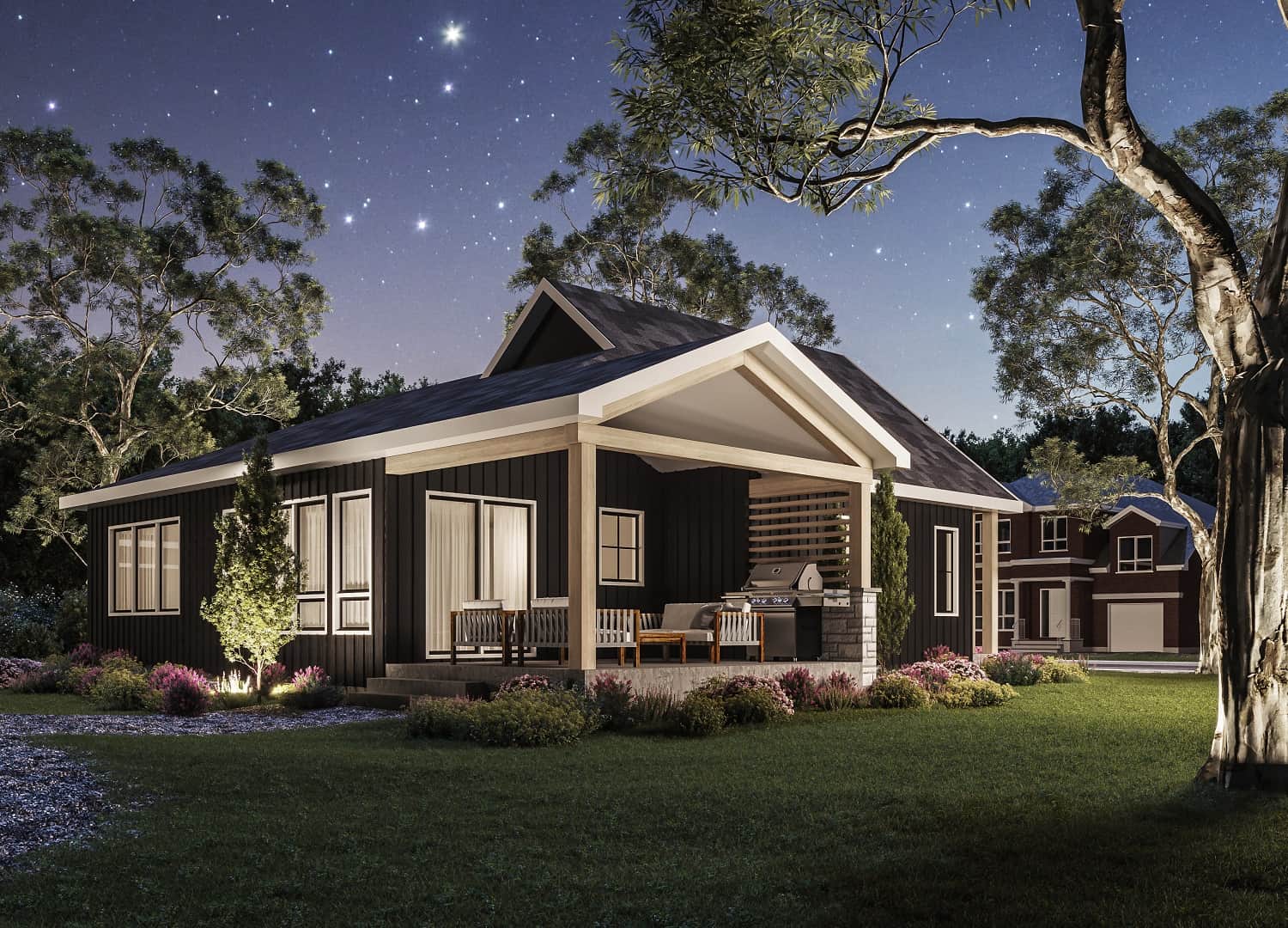 Rear View of this 3-Bedroom, 2380 Sq Ft Plan - 126-2003