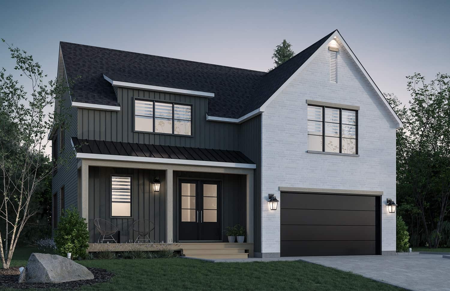 Front View of this 3-Bedroom,2219 Sq Ft Plan -126-2011