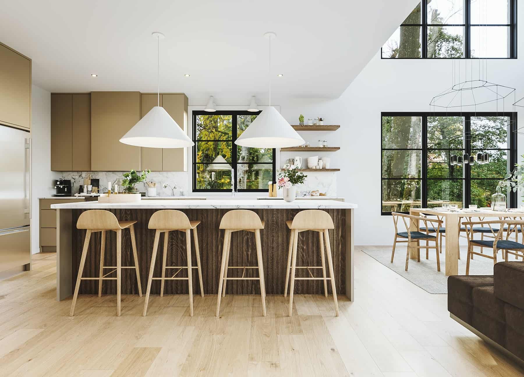 Kitchen: Breakfast Bar of this 3-Bedroom,2219 Sq Ft Plan -126-2011