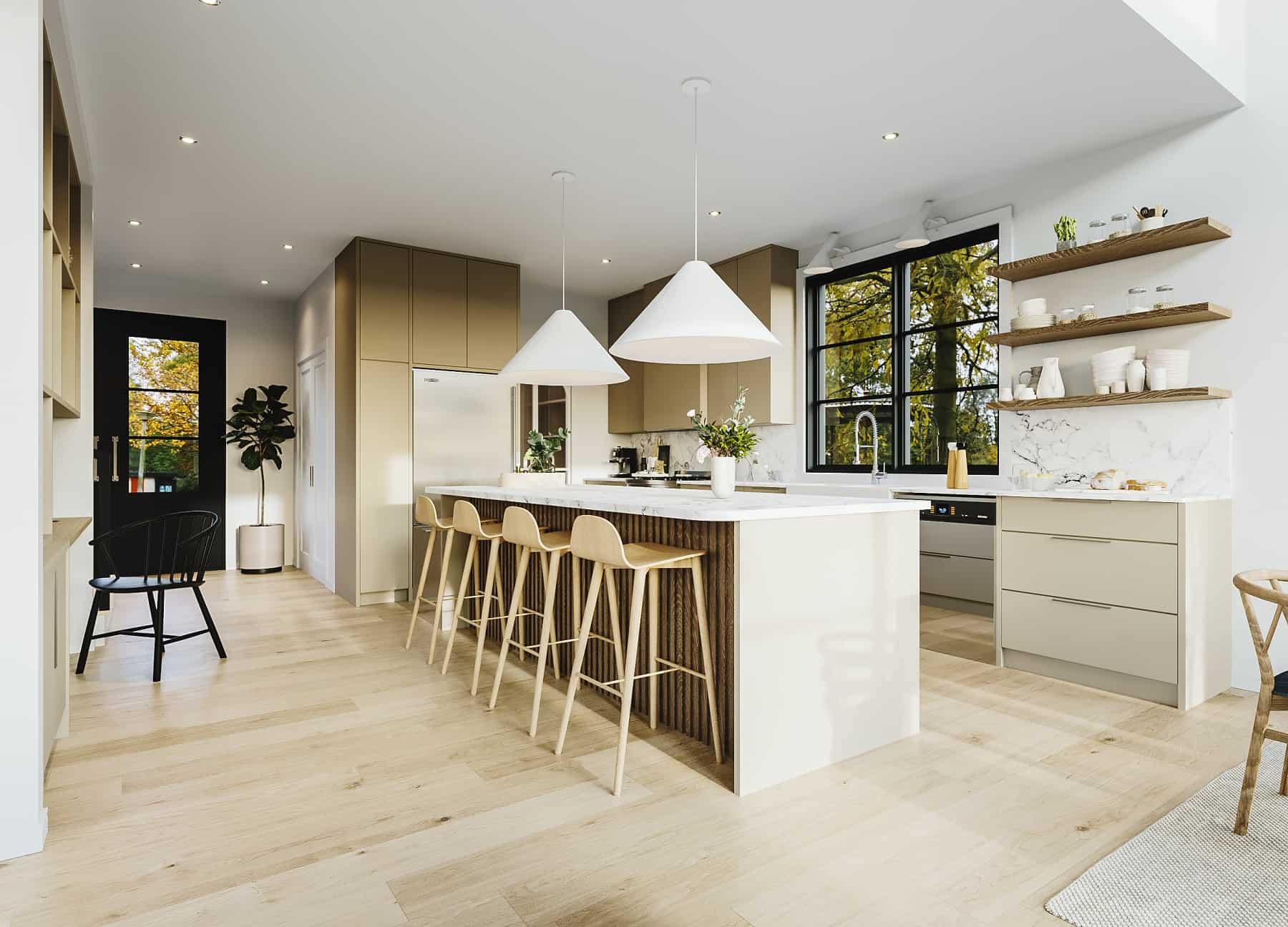 Kitchen: Breakfast Bar of this 3-Bedroom,2219 Sq Ft Plan -126-2011