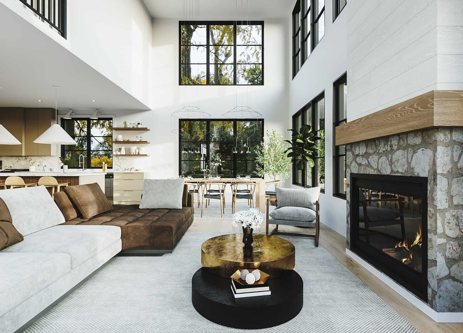 Living Room of this 3-Bedroom,2219 Sq Ft Plan -126-2011