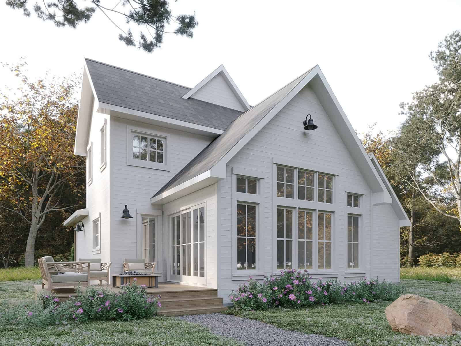 Rear View of this 3-Bedroom,2294 Sq Ft Plan -126-2018