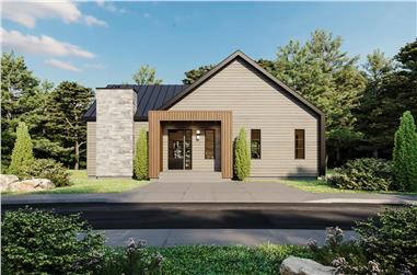 4-Bedroom, 2630 Sq Ft Contemporary House Plan - 126-2024 - Front Exterior