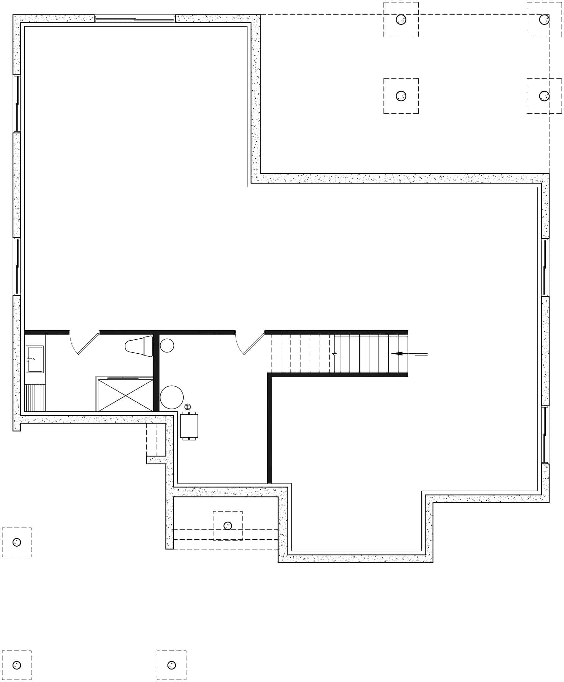 Basement of Contemporary Plan #126-2025