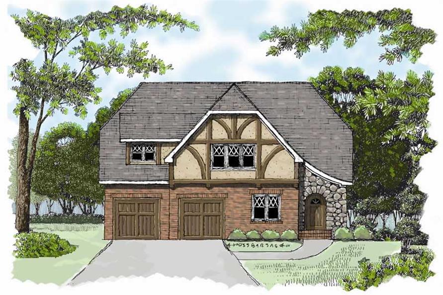3-Bedroom, 2241 Sq Ft Country Home Plan - 127-1025 - Main Exterior