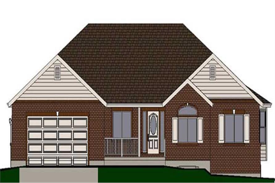 3-Bedroom, 1764 Sq Ft Small House Plans - 129-1008 - Front Exterior