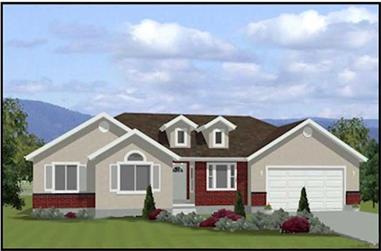 3-Bedroom, 1381 Sq Ft Contemporary Home Plan - 129-1016 - Main Exterior