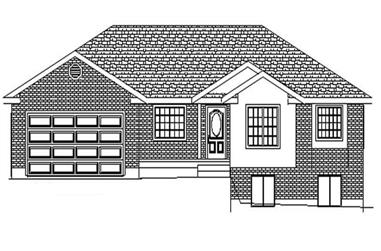3-Bedroom, 1680 Sq Ft Contemporary Home Plan - 129-1024 - Main Exterior