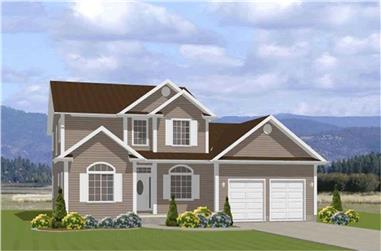 5-Bedroom, 2772 Sq Ft Country Home Plan - 129-1027 - Main Exterior