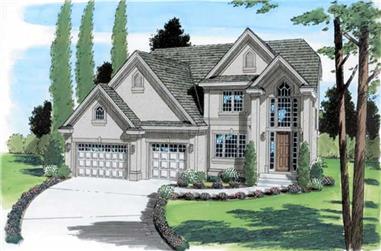 4-Bedroom, 2959 Sq Ft Contemporary Home Plan - 131-1007 - Main Exterior