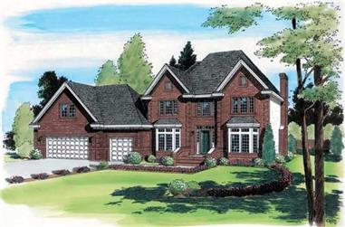 4-Bedroom, 2758 Sq Ft Contemporary Home Plan - 131-1055 - Main Exterior