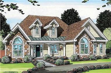 3-Bedroom, 2172 Sq Ft Country House Plan - 131-1073 - Front Exterior