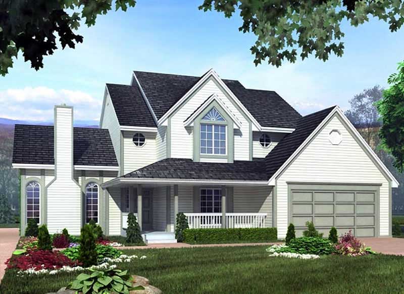 Home Plan Front Elevation of this 3-Bedroom,2525 Sq Ft Plan -131-1078