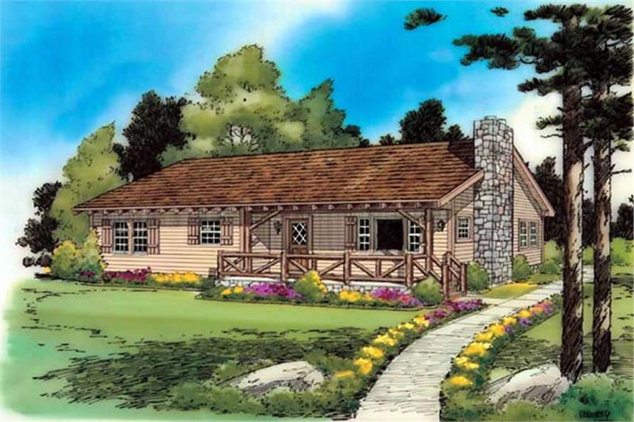 3-Bedroom, 1146 Sq Ft Ranch House Plan - 131-1138 - Front Exterior