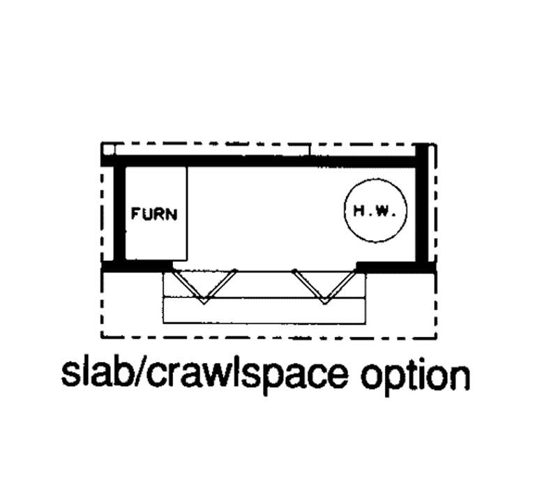 Floor Plan First Story of Country Plan #131-1160