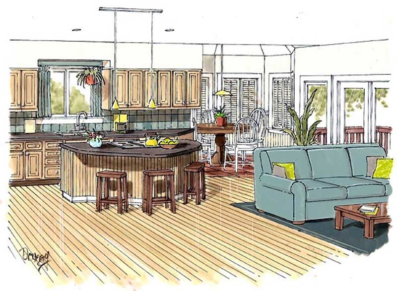 Great Room of this 4-Bedroom, 4403 Sq Ft Plan - 131-1202