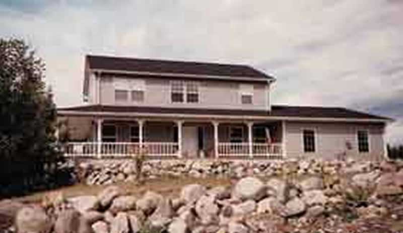 Home Plan Front Elevation of this 3-Bedroom,2033 Sq Ft Plan -131-1226