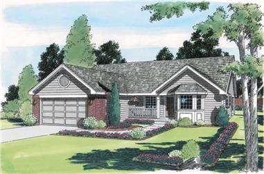 3-Bedroom, 1620 Sq Ft Small House Plans - 131-1237 - Main Exterior