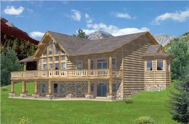 4-Bedroom, 4386 Sq Ft Country House Plan - 132-1227 - Front Exterior