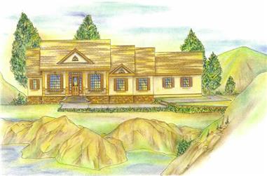 3-Bedroom, 2428 Sq Ft Colonial Home Plan - 132-1247 - Main Exterior