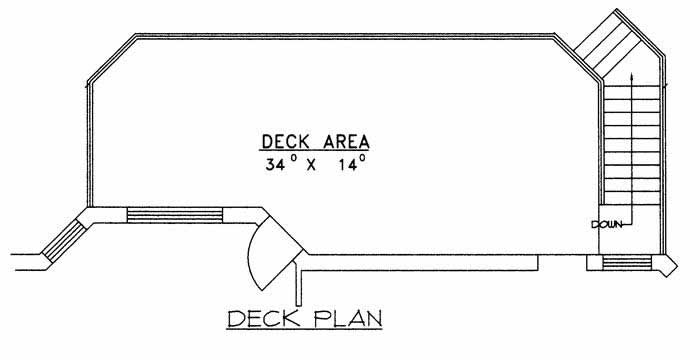 Floor Plan First Story of Concrete Block/ ICF Design Plan #132-1260