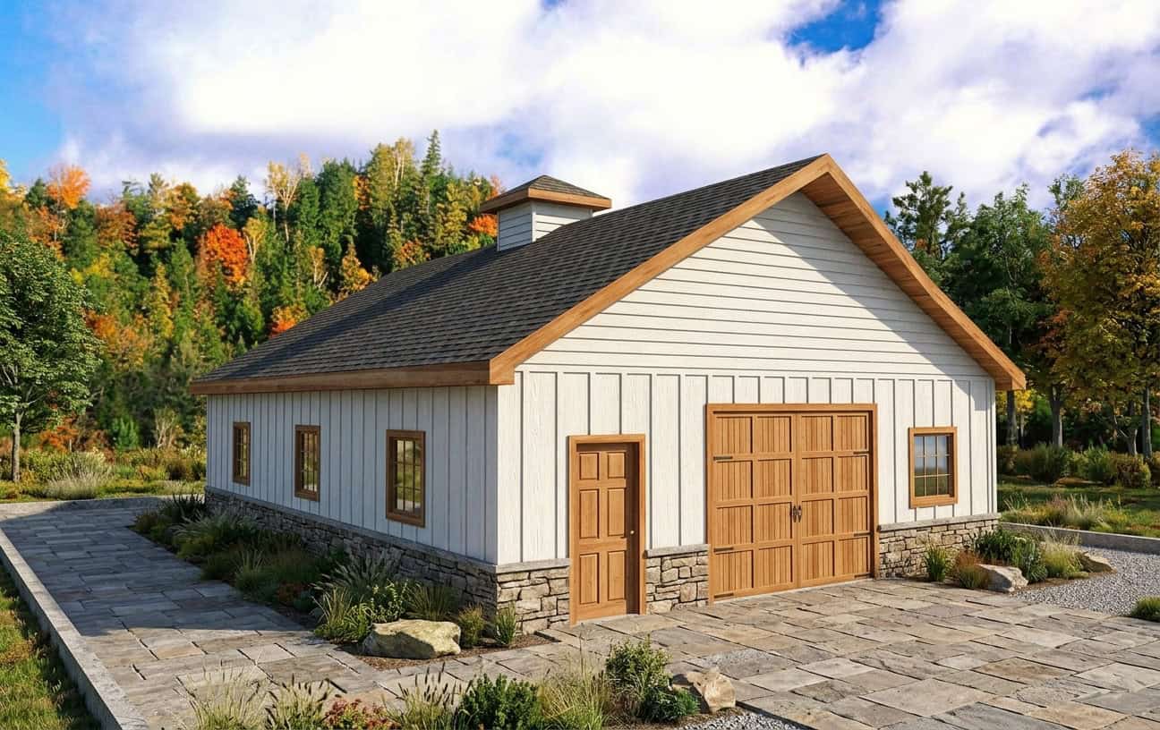Front elevation of Garage home (ThePlanCollection: House Plan #132-1314)
