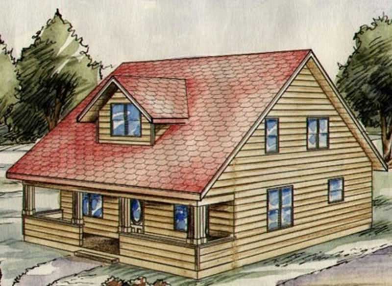 Home Plan Rear Elevation of this 3-Bedroom,1934 Sq Ft Plan -132-1318