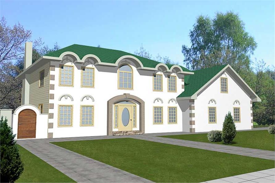 2-Bedroom, 2800 Sq Ft Contemporary Home Plan - 132-1323 - Main Exterior