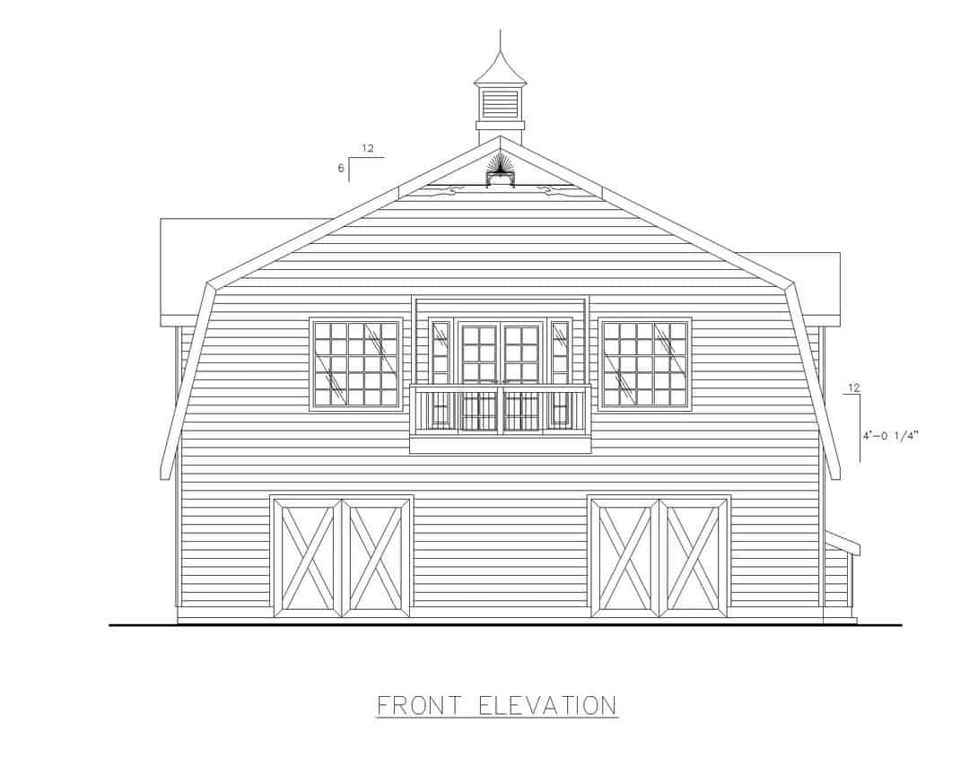 Home Plan Front Elevation of this 3-Bedroom,2535 Sq Ft Plan -132-1354