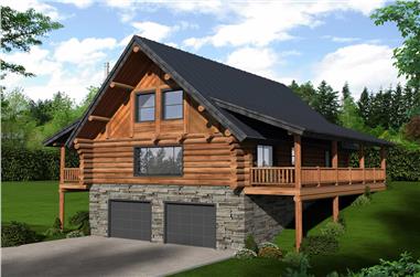 2-Bedroom, 1805 Sq Ft Cottage House Plan - 132-1369 - Front Exterior