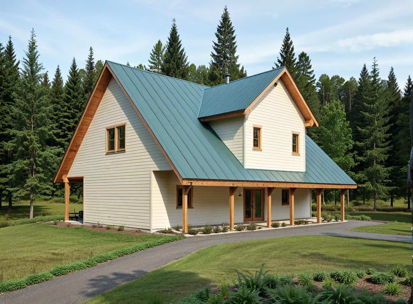 Front Elevation of this Concrete Block/ ICF Design House (#132-1391) at The Plan Collection.